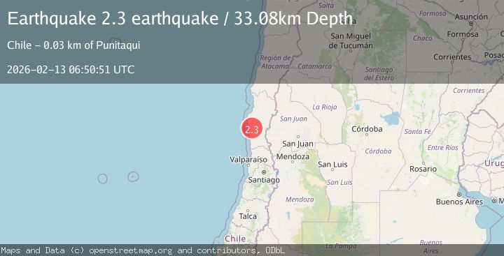 Map of Coquimbo, Chile