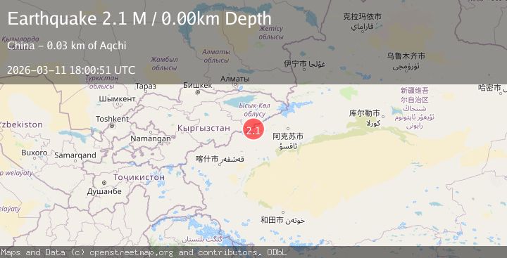 Map of Kyrgyzstan-Xinjiang border region