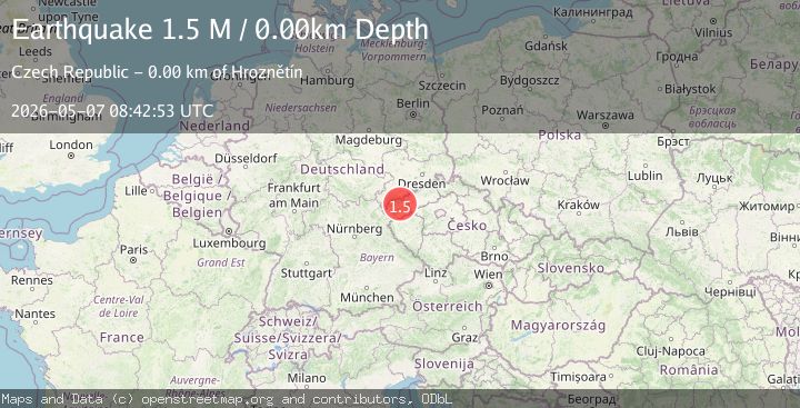 Map of Germany-Czech Republic border region