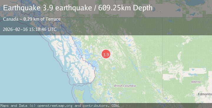 Map of British Columbia, Canada