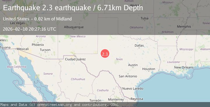 Map of western Texas