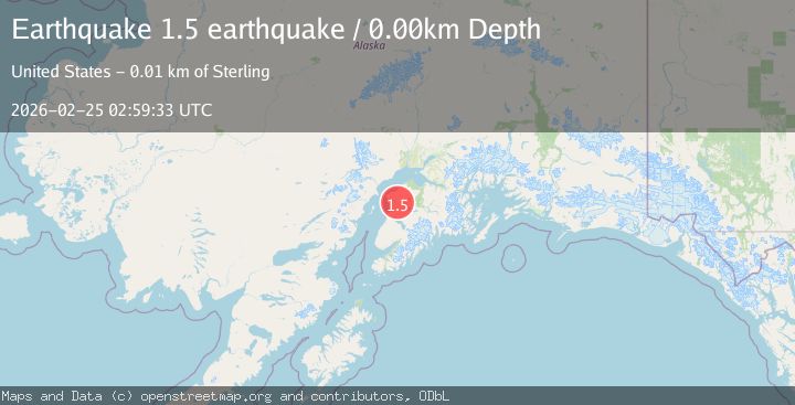 Map of Kenai Peninsula, Alaska