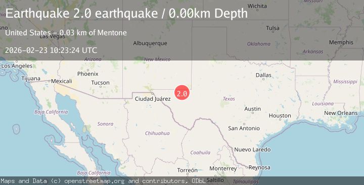 Map of western Texas