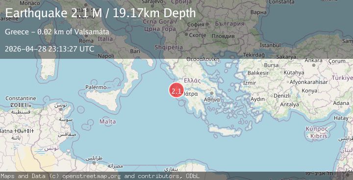 Map of Near the coast of Greece