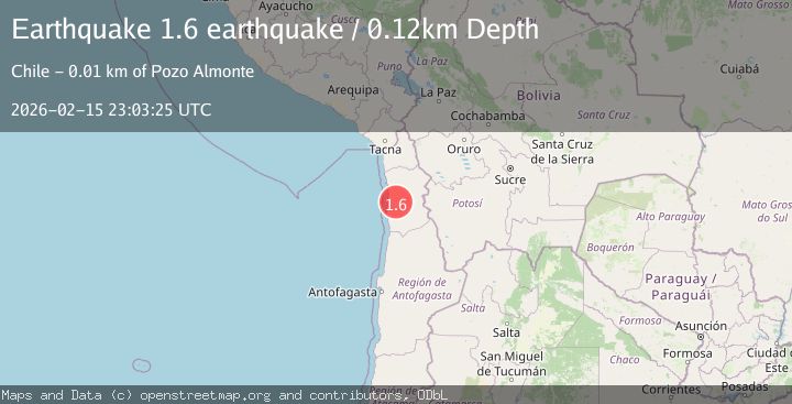 Map of Tarapaca, Chile