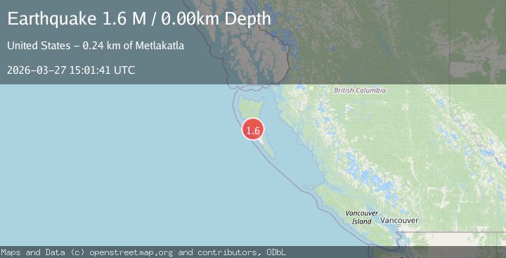 Map of Haida Gwaii Region, Canada