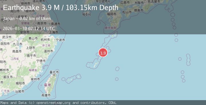 Map of Ryukyu Islands, Japan