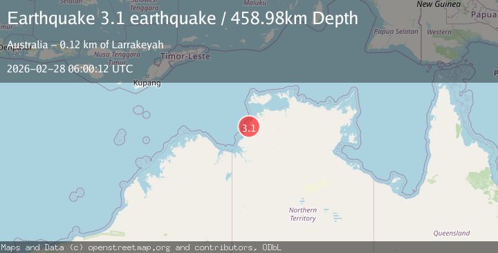 Map of Northern Territory, Australia