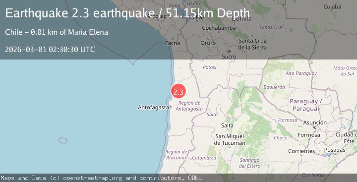 Map of Antofagasta, Chile