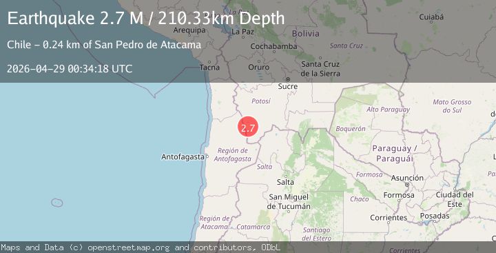 Map of Potosi, Bolivia