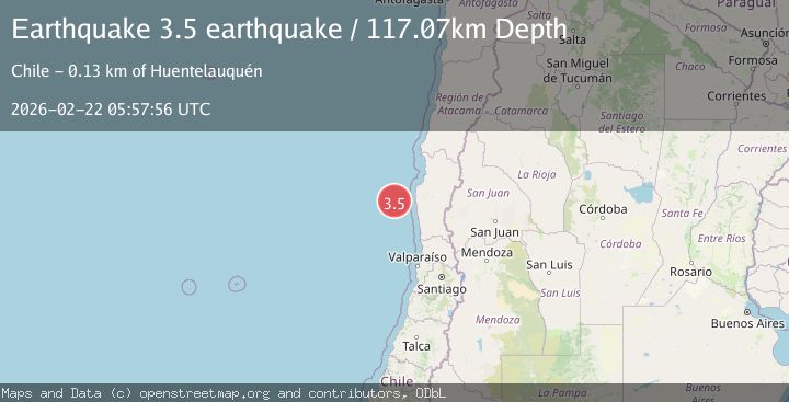 Map of offshore Coquimbo, Chile
