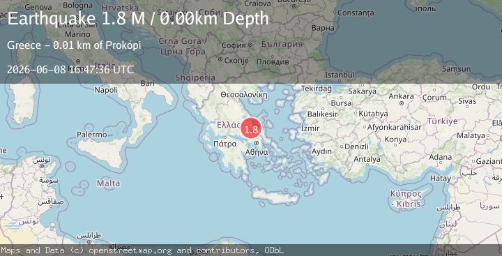 Map of Central Greece