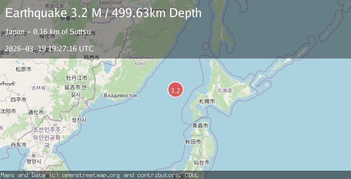 Map of eastern Sea of Japan