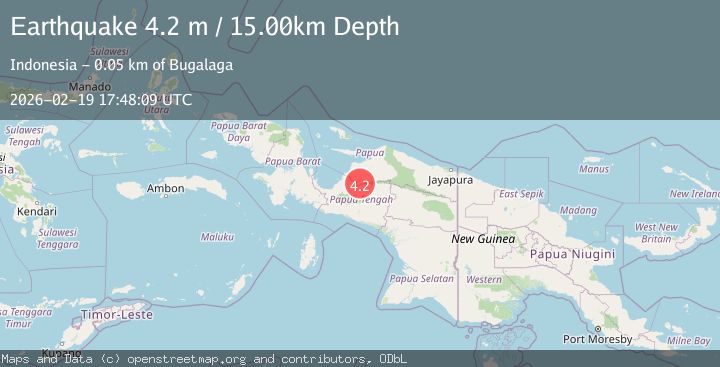 Map of Papua, Indonesia