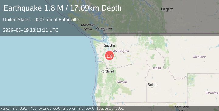 Map of Puget Sound region, Washington