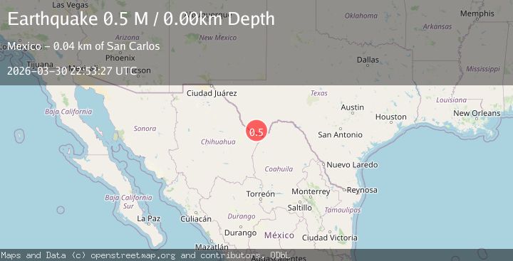 Map of Texas-Chihuahua border region