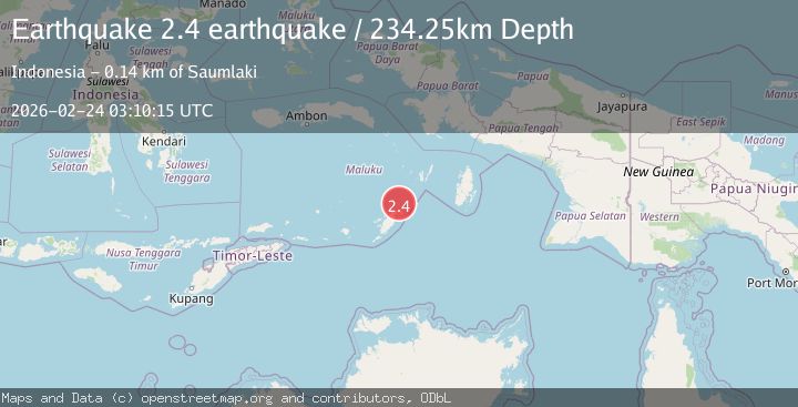 Map of Kepulauan Tanimbar, Indonesia