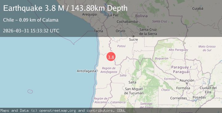 Map of Antofagasta, Chile