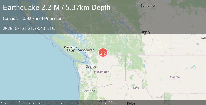 Map of British Columbia, Canada