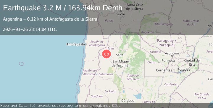 Map of Salta, Argentina