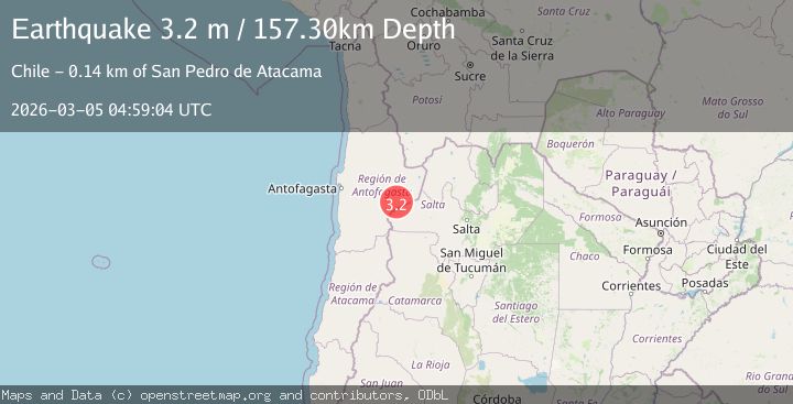 Map of Antofagasta, Chile