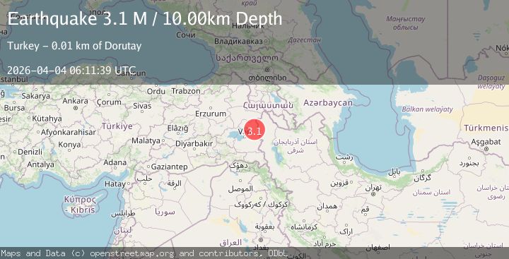 Map of Turkey-Iran border region
