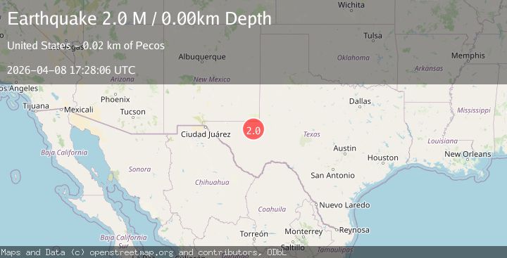 Map of western Texas
