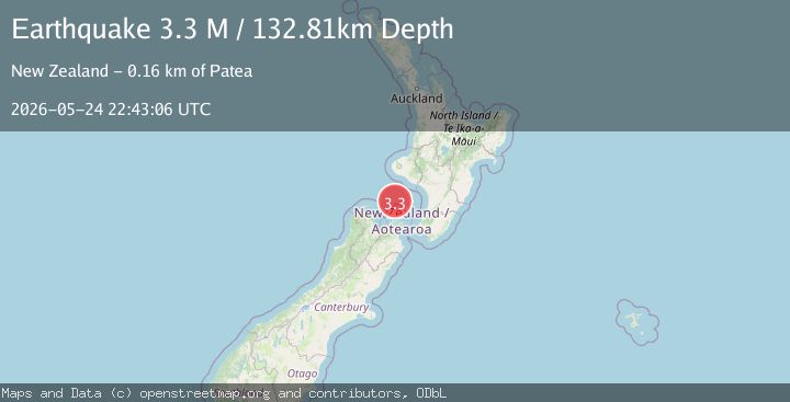 Map of Cook Strait, New Zealand