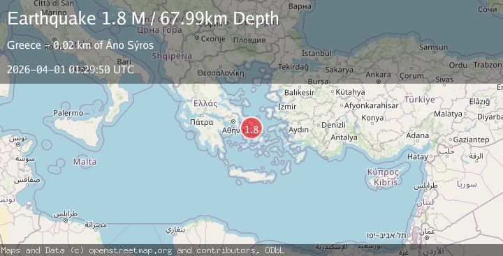 Map of Offshore southern Greece