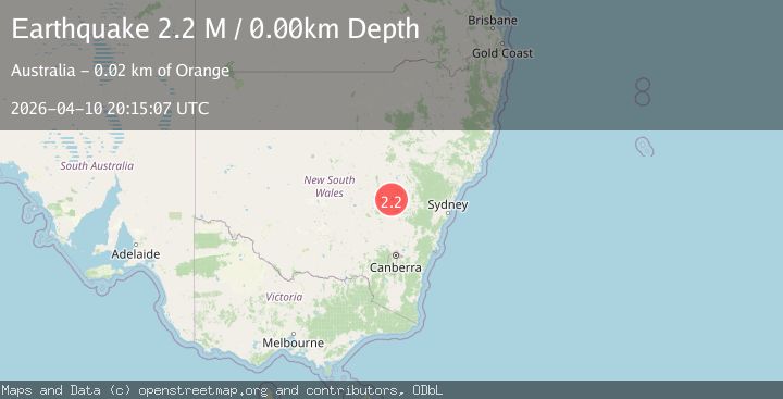 Map of New South Wales, Australia