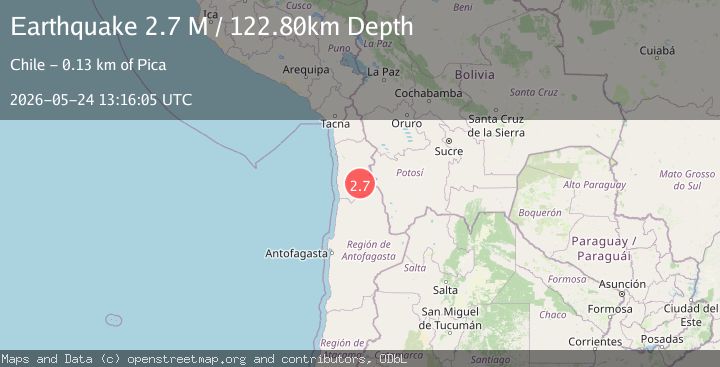 Map of Tarapaca, Chile