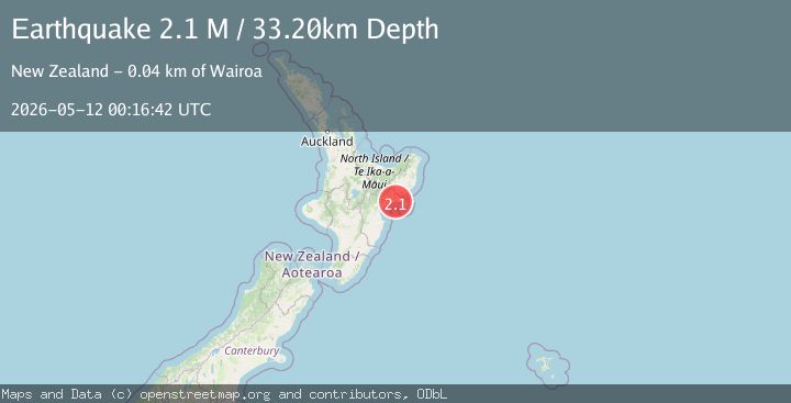 Map of Wairoa District, New Zealand