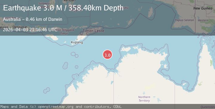 Map of south of Timor