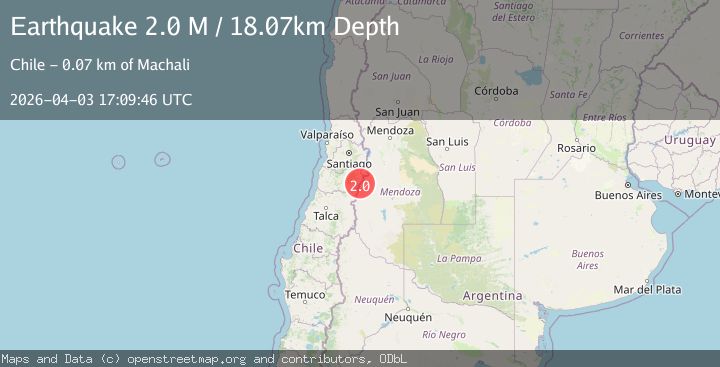 Map of Mendoza, Argentina