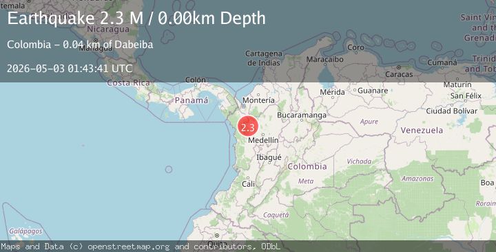Map of northern Colombia