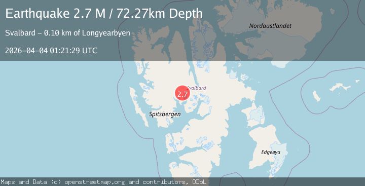 Map of Svalbard region
