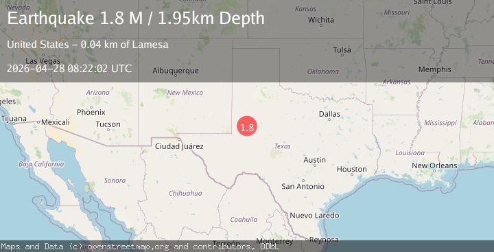 Map of western Texas