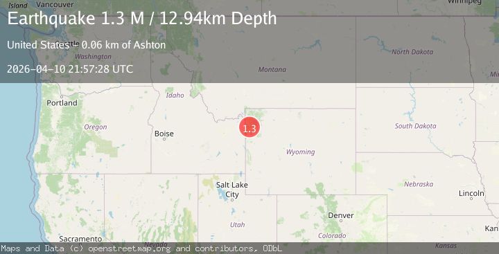 Map of Yellowstone National Park, Wyoming