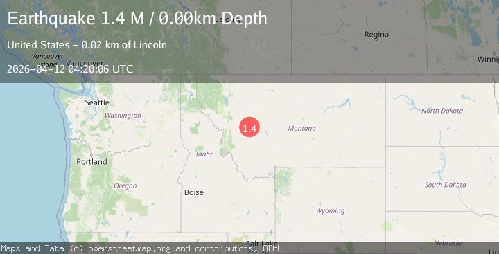 Map of western Montana
