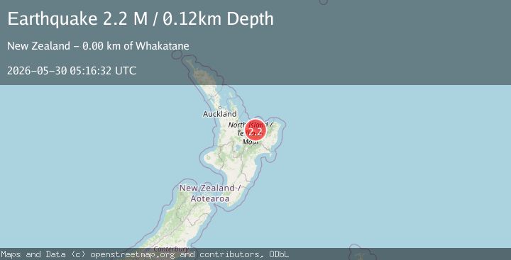 Map of North Island of New Zealand
