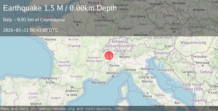 Map of Provincia di Aosta, Italy
