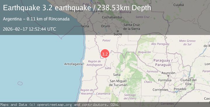Map of Potosi, Bolivia