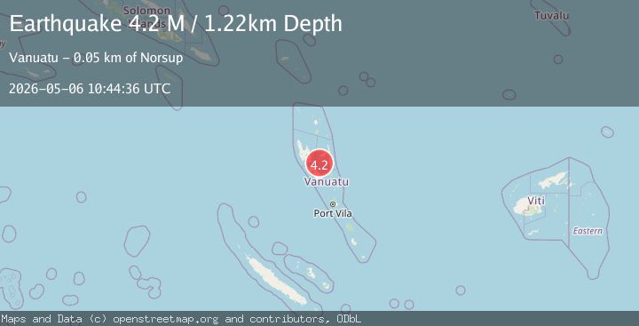 Map of Vanuatu