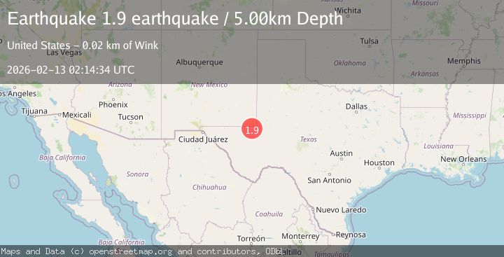 Map of western Texas