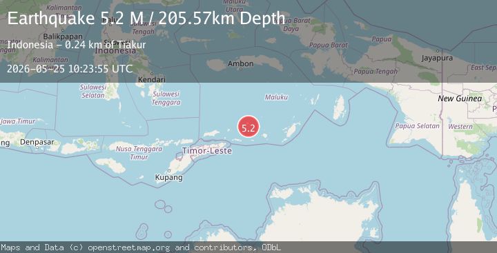 Map of Banda Sea