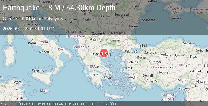 Map of Central Macedonia Region, Greece