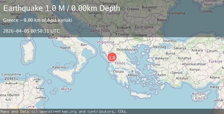 Map of Greece-Albania border region