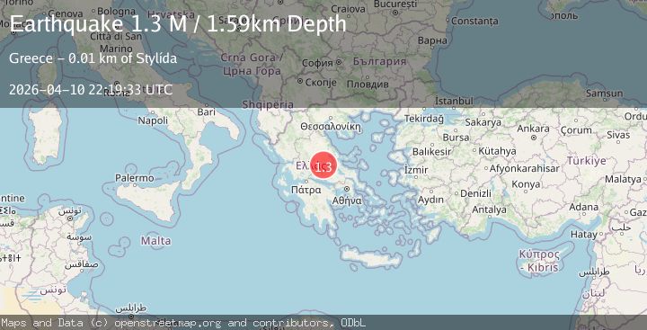 Map of Near the coast of Greece