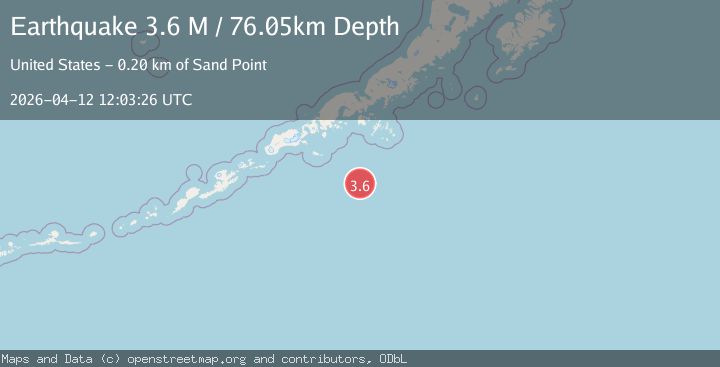 Map of south of Alaska
