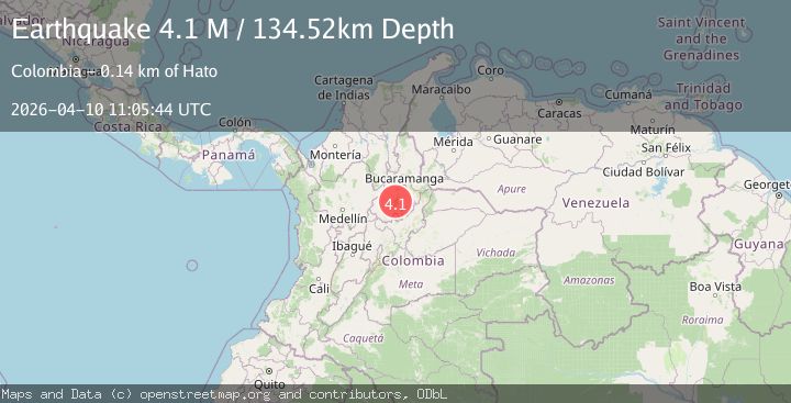 Map of northern Colombia
